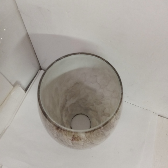 Glass Lampshade Marble Drip Glaze Stone Look - Picture 2 of 4